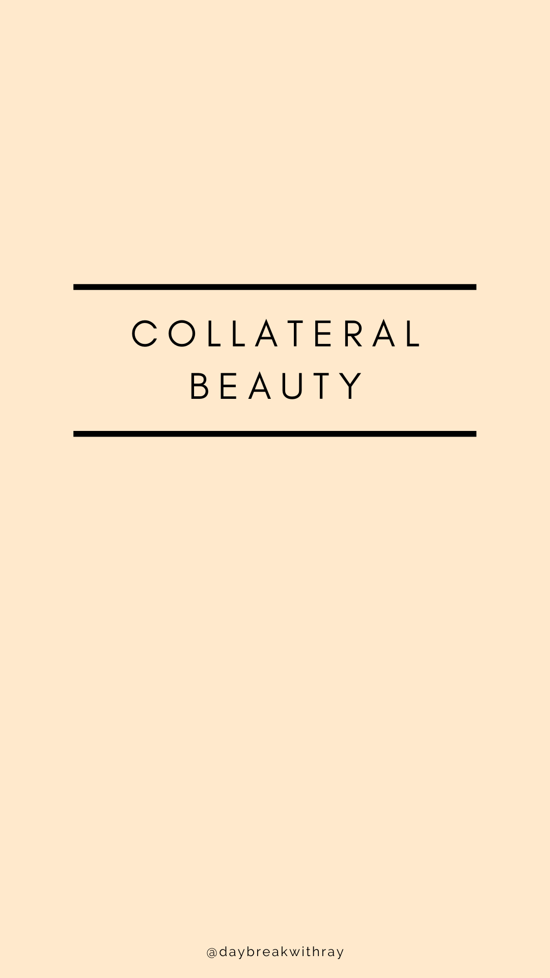 Collateral Beauty cover