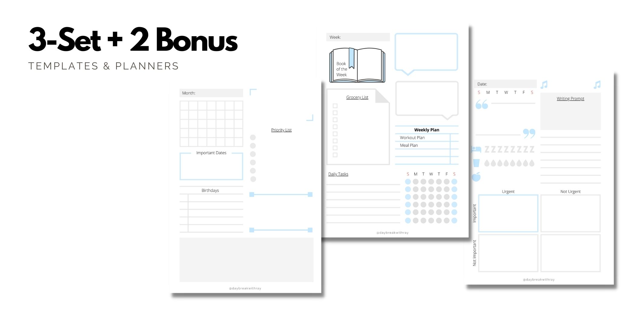 (Featured Image) 3+2 Template and Planners