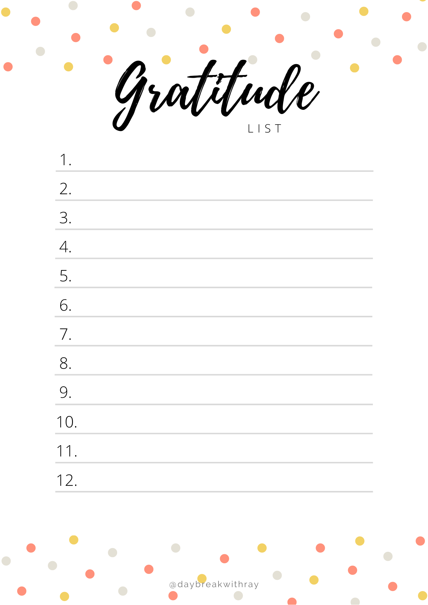 4 Genuine Benefits of Writing a Gratitude List - Daybreak with Ray