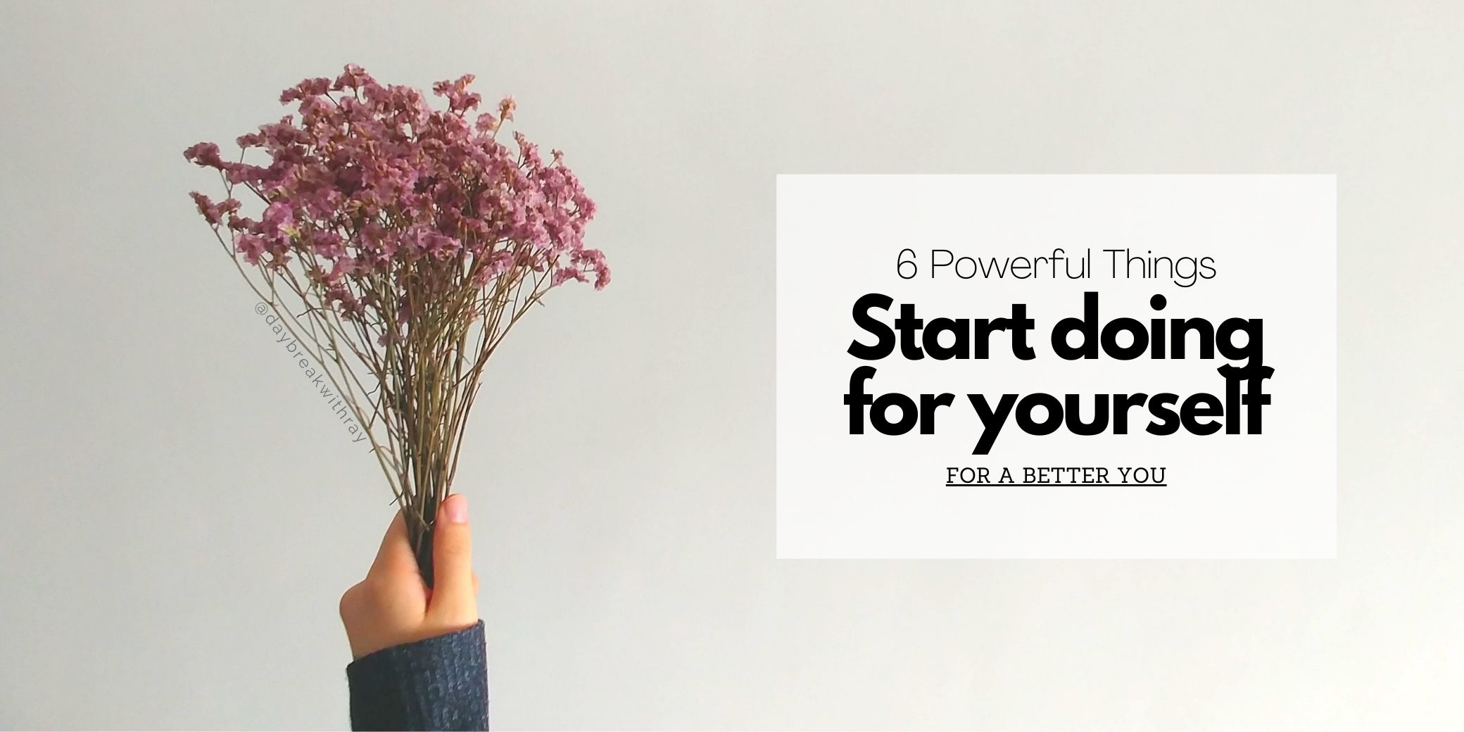 (Featured Image) 6 things to start doing for yourself