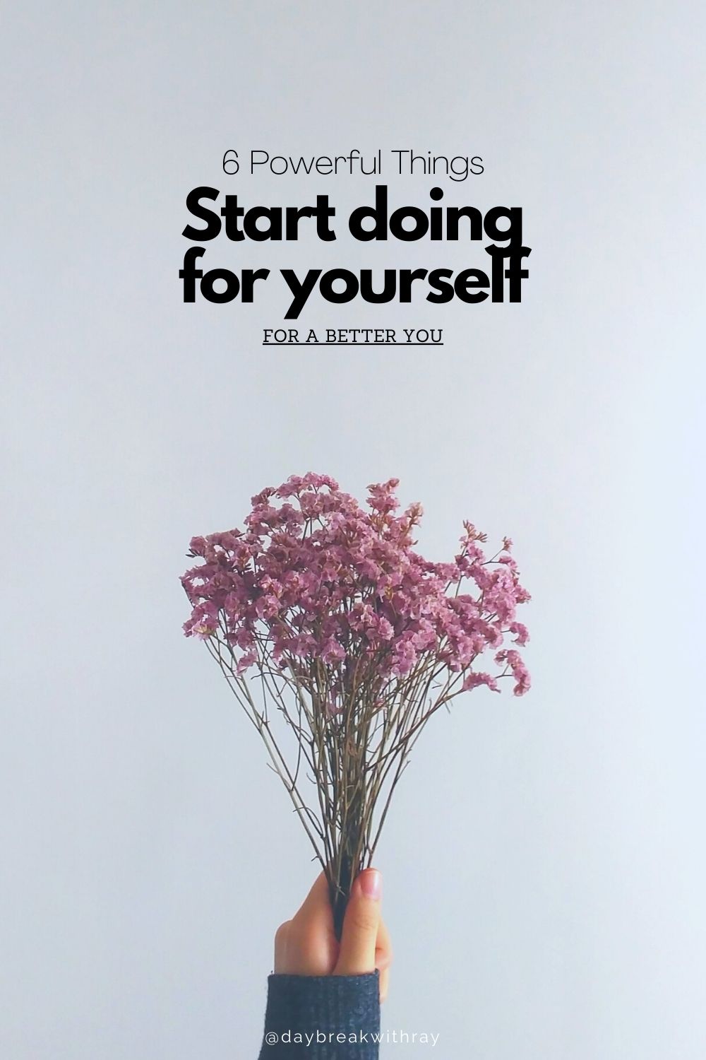 6 things to start doing for yourself