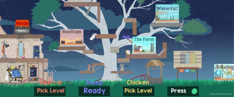 Ultimate chicken horse main screen