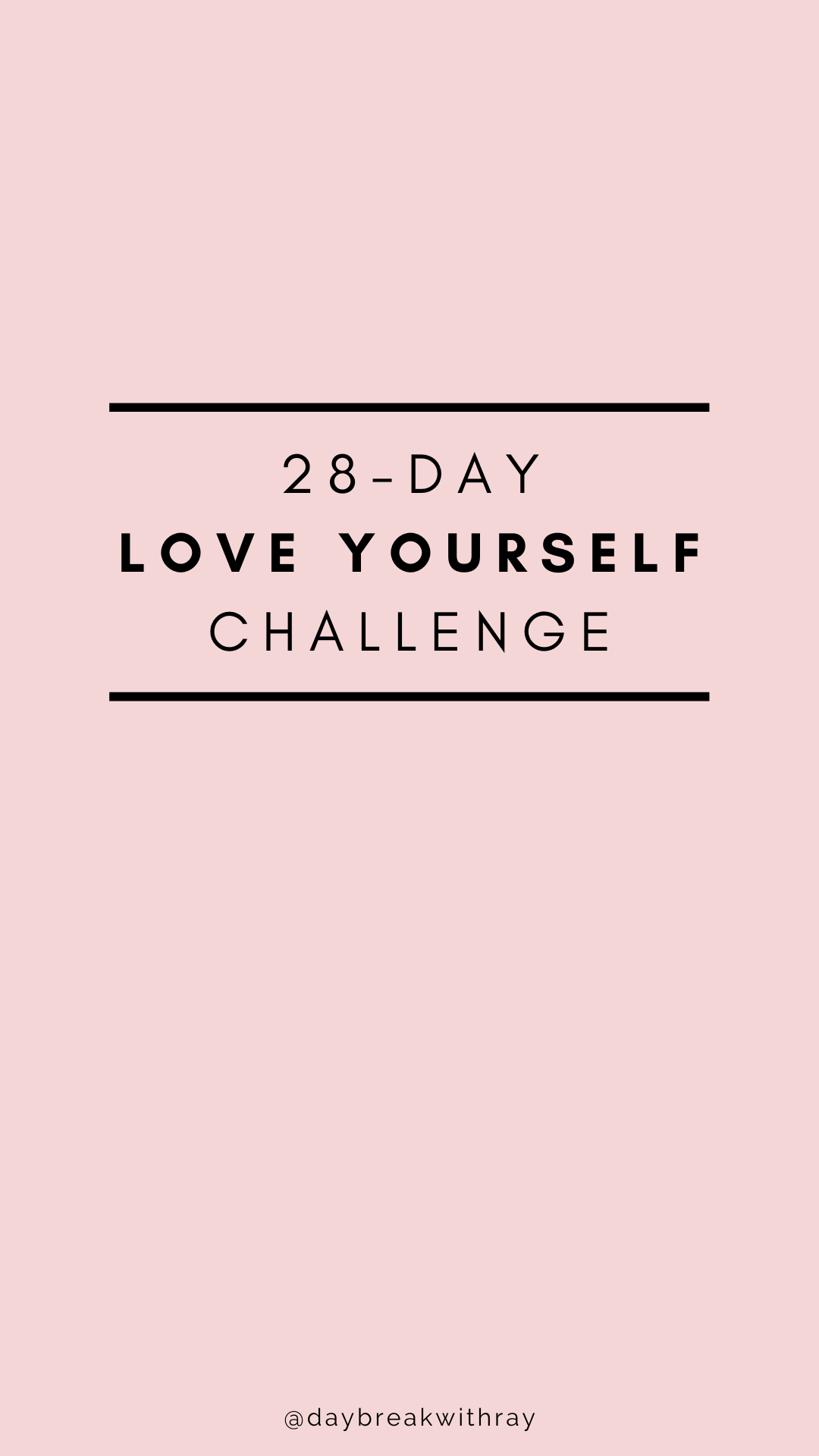 28-Day Love Yourself Challenge Cover