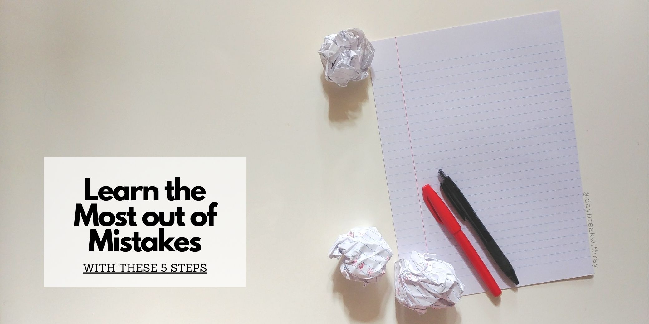 (Featured Image) 5 Steps to Learn The Most Out Of Mistakes