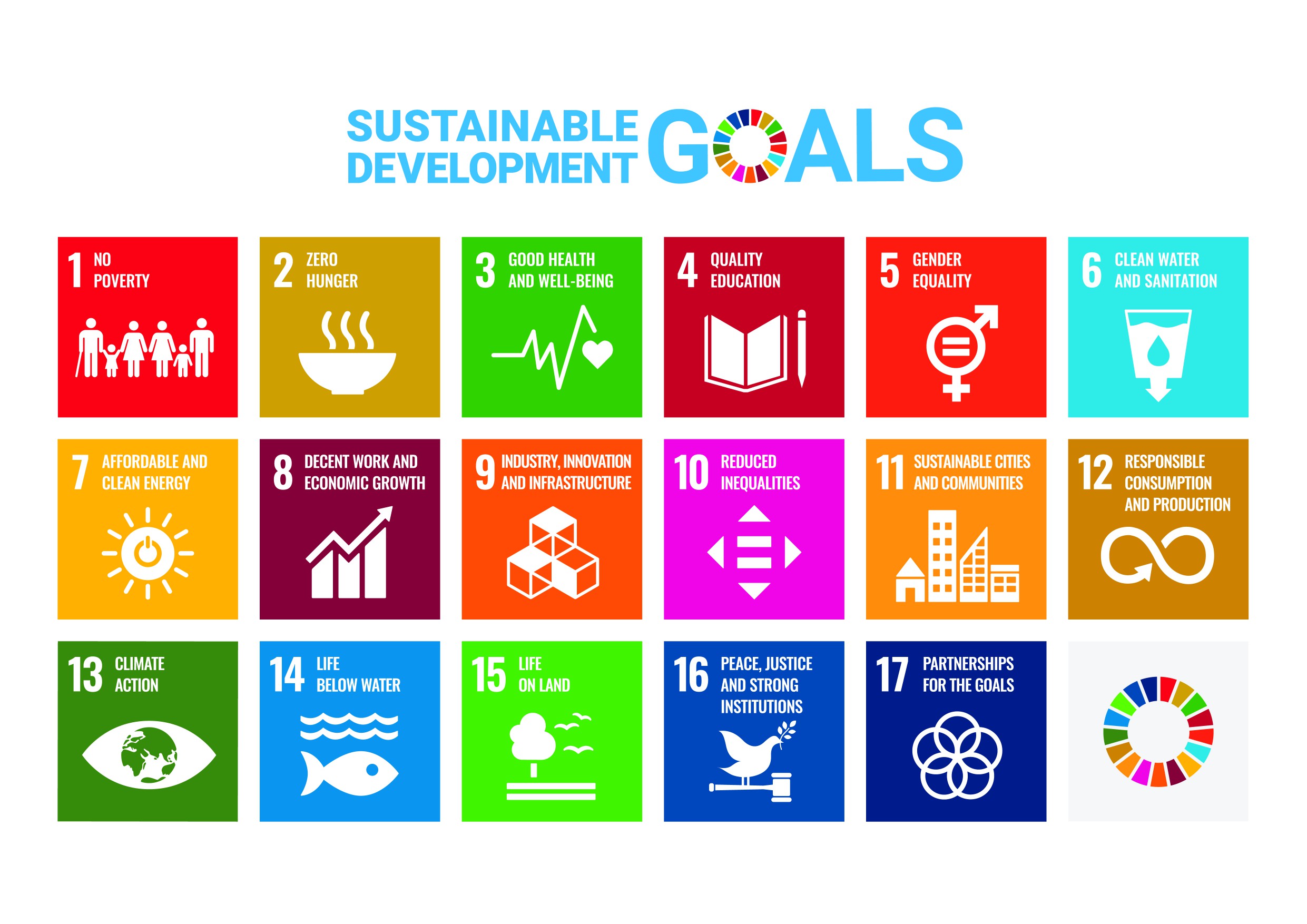 17 Sustainable Development Goals by UN