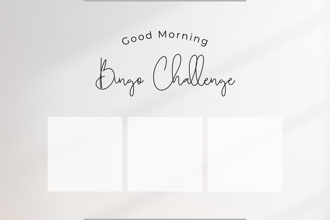 Morning Bingo Challenge for beginners and experts