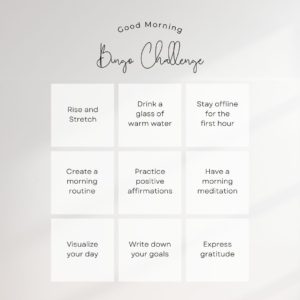 Morning Bingo Challenge