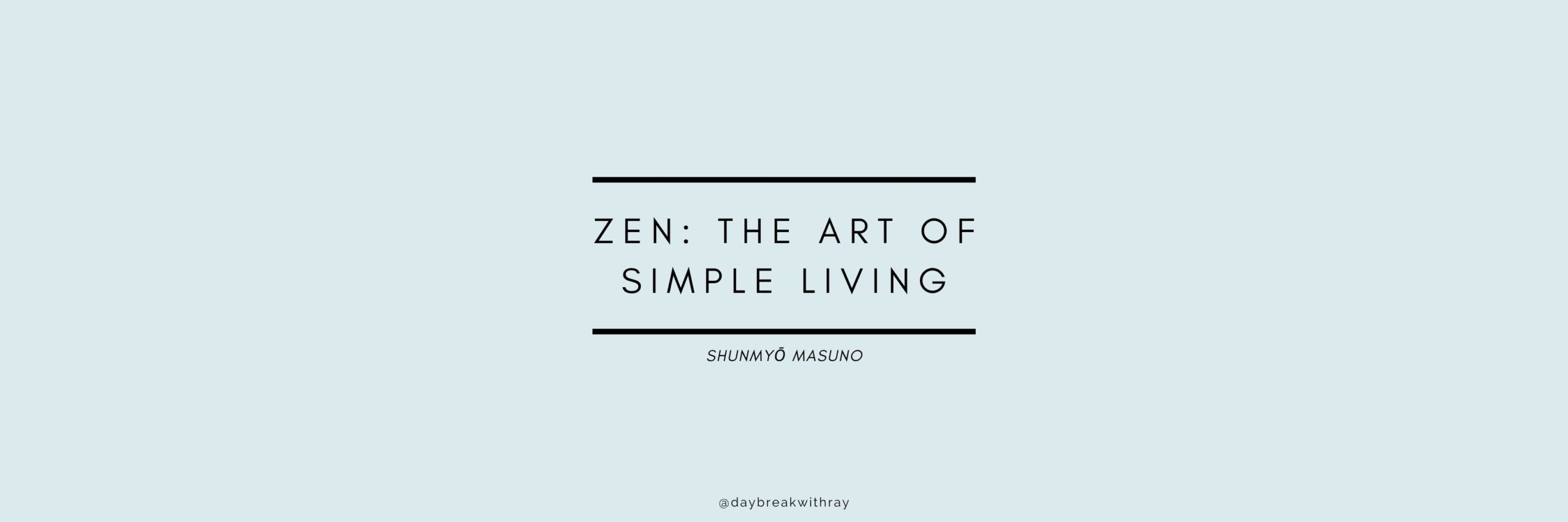 Zen The Art of Simple Living