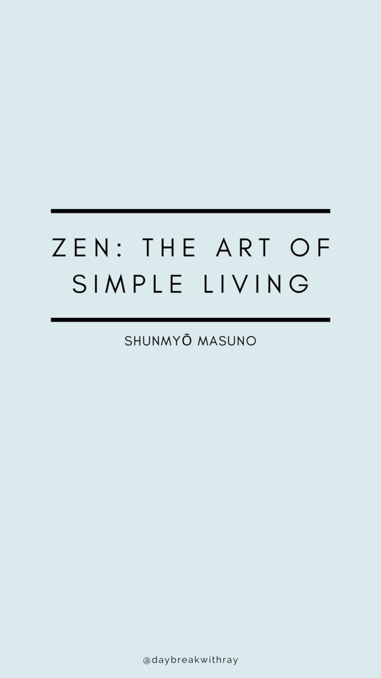 Zen The Art of Simple Living Title
