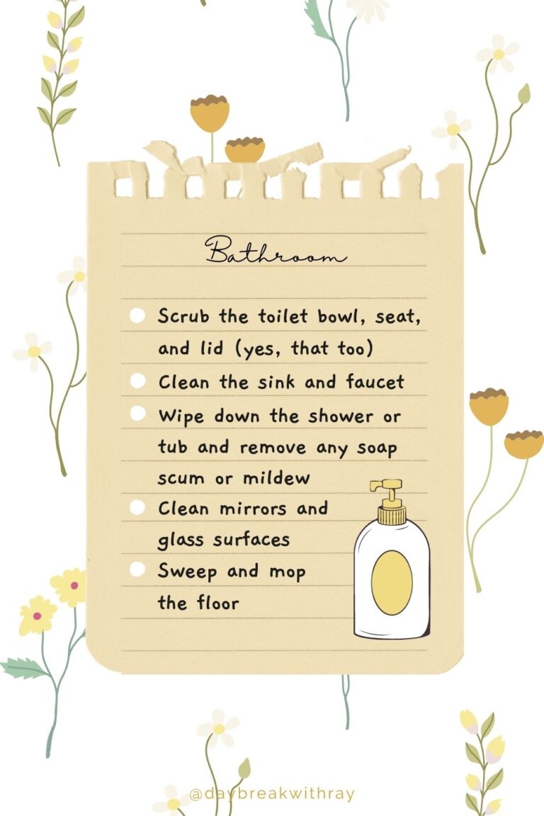 Spring Cleaning Checklist - Bathroom