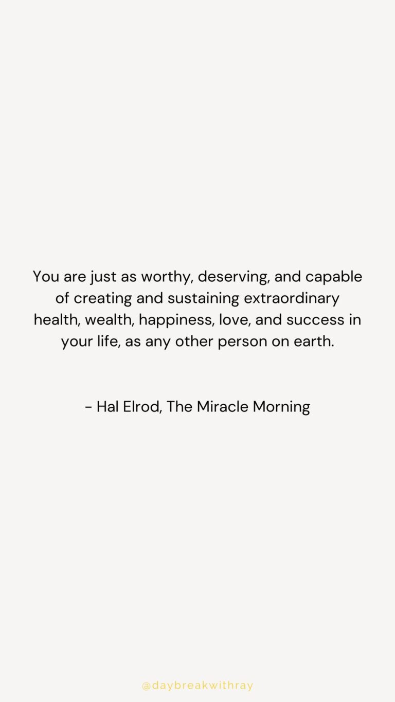 You are just as worthy, deserving, and capable of creating and sustaining extraordinary health, wealth, happiness, love, and success in your life, as any other person on earth