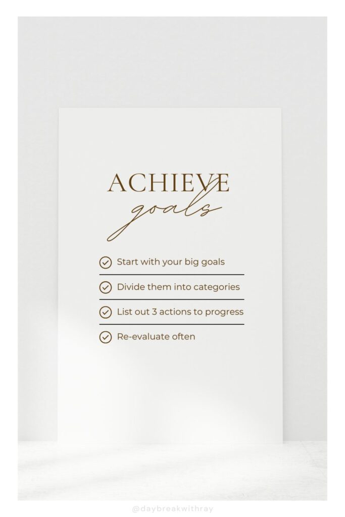 How to achieve your goals with these 4 tips