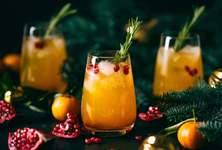 Savor a festive cocktail or create your own holiday drink recipe